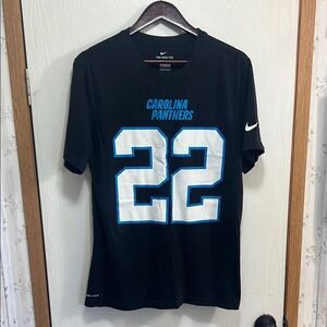 Nike Dri-FIT Black Tee Carolina Panthers Christian McCaffrey #22